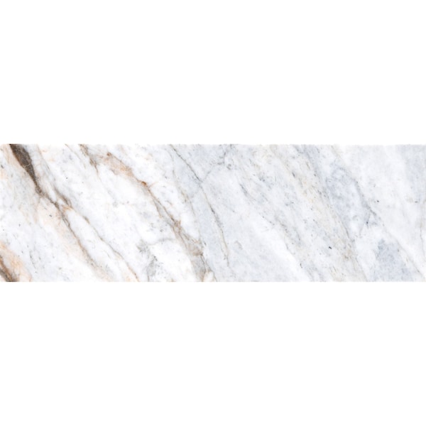 Capri Blue/Gray 4 In. X 12 In. Honed Marble Floor And Wall Tile, 6PK